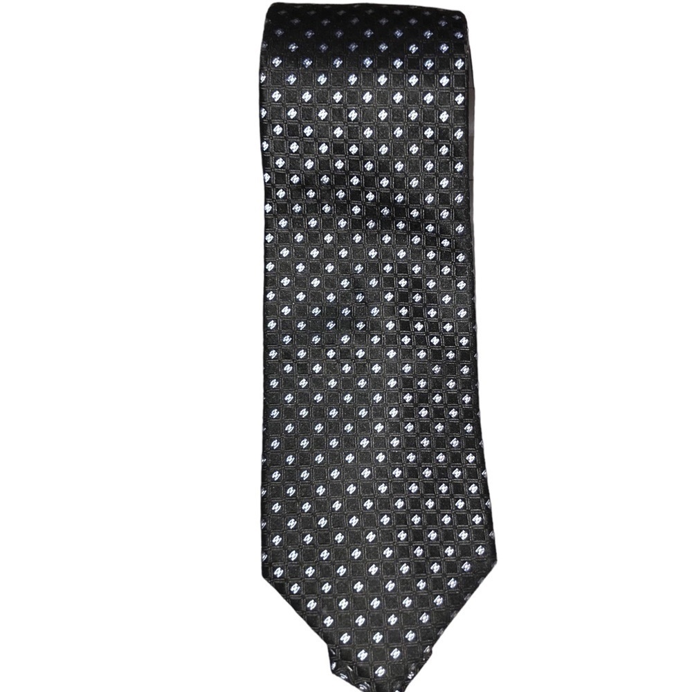 Club Room Mens Neck Tie 100% Silk Blue on Blue Tie